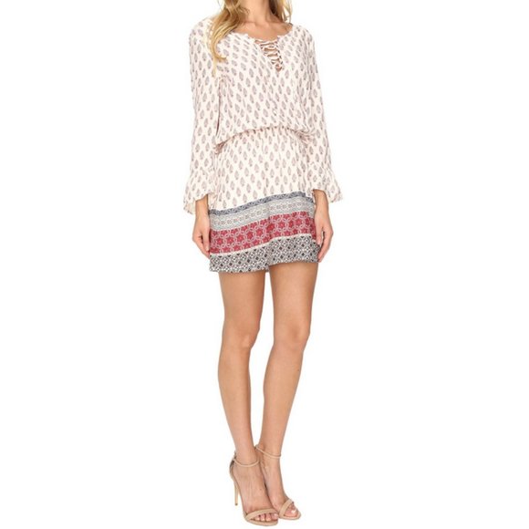 SANCTUARY Printed Flared Sleeves Mini Dress - Picture 4 of 5